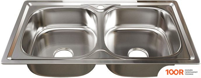 Кухонная мойка Mixline 532312 (ПОЛИРОВАННАЯ, 0.8 ММ) (135730)