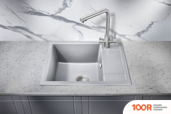 Кухонная мойка Milacio NAVARRA 60 CUARZO MC.77073 (СЕРЫЙ МЕТАЛЛИК) (135683)