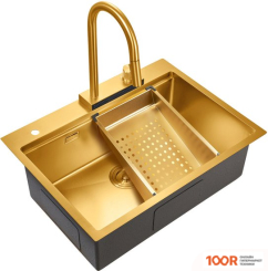 Кухонная мойка Milacio DENIA 68 STEEL MC.77418 (ЗОЛОТО) (135653)