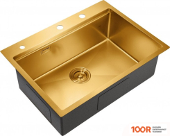 Кухонная мойка Milacio DENIA 68 STEEL MC.77418 (ЗОЛОТО) (135653)