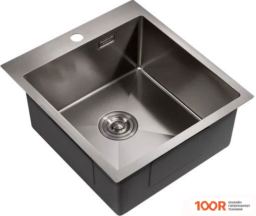 Кухонная мойка Milacio DENIA 46 STEEL MC.77479 (ВОРОНЕНАЯ СТАЛЬ) (135637)