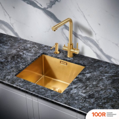 Кухонная мойка Milacio DENIA 44 STEEL MC.77438 (ЗОЛОТОЙ) (135633)