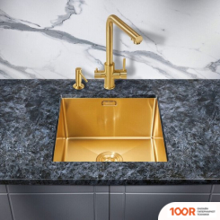 Кухонная мойка Milacio DENIA 44 STEEL MC.77438 (ЗОЛОТОЙ) (135633)