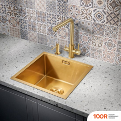 Кухонная мойка Milacio DENIA 44 STEEL MC.77438 (ЗОЛОТОЙ) (135633)