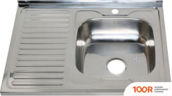 Кухонная мойка Melana MLN-8060 R (САТИН, ГЛУБИНА ЧАШИ 18 СМ., СТАЛЬ 0.8 ММ.) (135584)