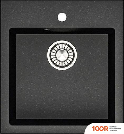 Кухонная мойка MARRBAXX КАРЕЛЬСКИЙ КАМЕНЬ МОДЕЛЬ 38/Q4 (ЧЕРНЫЙ) (135367)