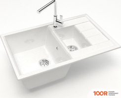 Кухонная мойка MARRBAXX КАРЕЛЬСКИЙ КАМЕНЬ МОДЕЛЬ 210/G31 (БЕЛЫЙ) (135350)