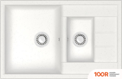 Кухонная мойка MARRBAXX КАРЕЛЬСКИЙ КАМЕНЬ МОДЕЛЬ 210/G31 (БЕЛЫЙ) (135350)
