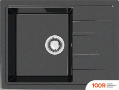 Кухонная мойка MARRBAXX КАРЕЛЬСКИЙ КАМЕНЬ МОДЕЛЬ 150/Q4 (ЧЕРНЫЙ) (135320)