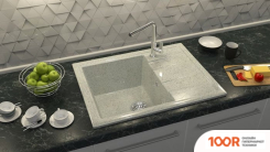 Кухонная мойка MARRBAXX АНАСТАСИЯ Z150 (ТЕМНО-СЕРЫЙ Q8) (135246)