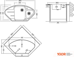 Кухонная мойка Longran LTG 960.510 15 (LAVA/40) (135122)