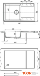 Кухонная мойка Lemark IMANDRA 9910031 (ЧЕРНЫЙ) (134974)
