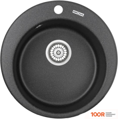 Кухонная мойка Krona RUNDE D475 1 (ЧЕРНЫЙ) (134856)