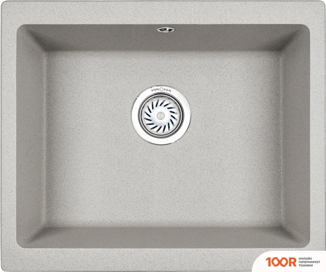 Кухонная мойка Krona QUADRAT W550-460 1 (СЕРЫЙ) (134851)