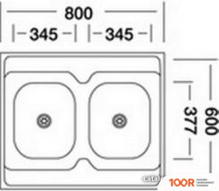 Кухонная мойка Kromevye N 232 K (134835)