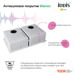 Кухонная мойка IDDIS EDIFICE EDI75G2I77 (134740)