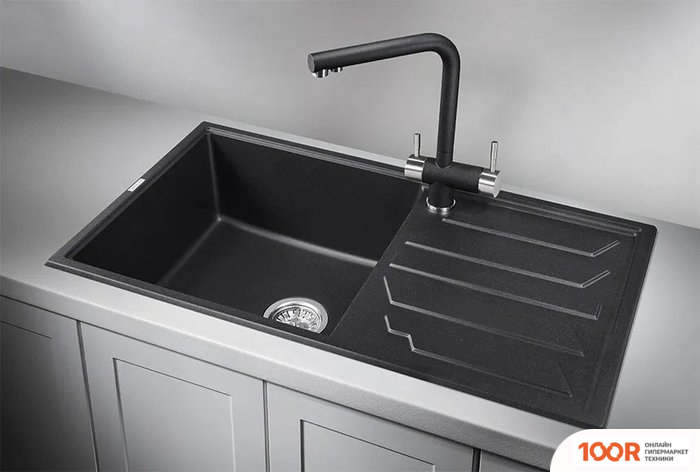 Кухонная мойка Granula QUARZ 8601 (ЧЕРНЫЙ) (134609)