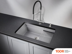 Кухонная мойка Granula KS-7303 (АЛЮМИНИУМ) (134589)