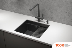 Кухонная мойка Granula KS-5045U (ЧЕРНЫЙ МАТОВЫЙ) (134561)