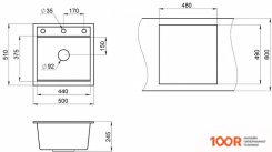 Кухонная мойка Granula KS-5002 (ЧЕРНЫЙ) (134558)