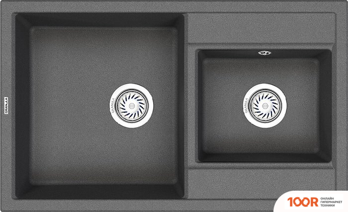 Кухонная мойка Granula GR-8201 (ГРАФИТ) (134519)