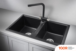 Кухонная мойка Granula GR-8101 (ШВАРЦ) (134515)