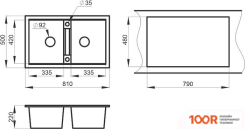 Кухонная мойка Granula GR-8101 (ЧЕРНЫЙ) (134514)