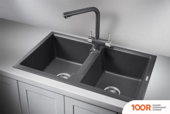 Кухонная мойка Granula GR-8101 (ГРАФИТ) (134511)