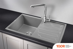 Кухонная мойка Granula GR-8002 (АЛЮМИНИУМ) (134505)