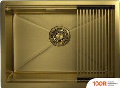 Кухонная мойка Granula GR-6045U (ЗОЛОТО САТИН) (134475)