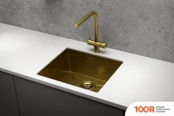 Кухонная мойка Granula GR-5445U (ЗОЛОТО САТИН) (134444)