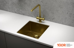Кухонная мойка Granula GR-4445U (ЗОЛОТО САТИН) (134395)