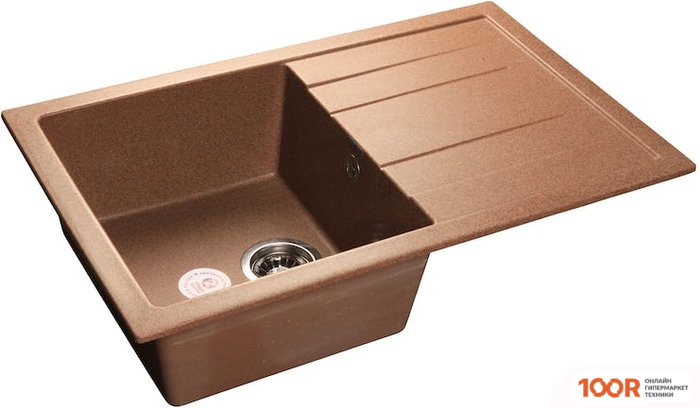 Кухонная мойка GranFest QUADRO GF-Q780L (ТЕРРАКОТ) (134144)
