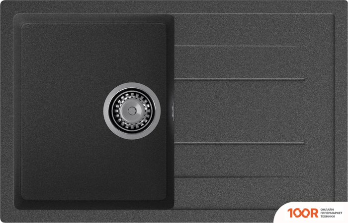Кухонная мойка GranFest QUADRO 780L (ГРАФИТ) (134127)