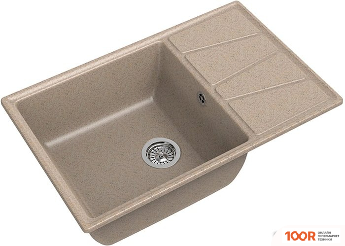 Кухонная мойка GranFest GF-V-780L (ПЕСОЧНЫЙ) (134095)