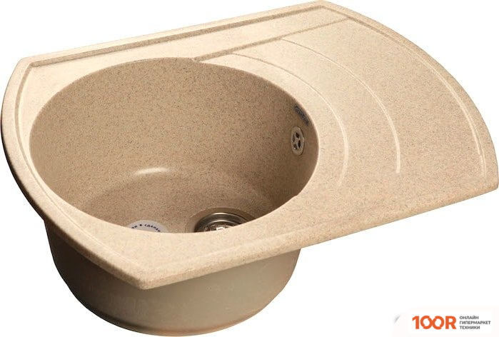 Кухонная мойка GranFest GF-R650L (ПЕСОЧНЫЙ) (133956)