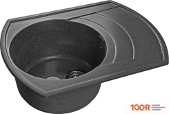Кухонная мойка GranFest GF-R650L (ГРАФИТ) (133953)