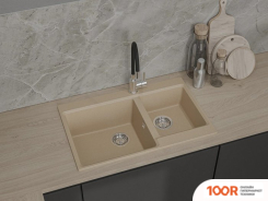 Кухонная мойка GranFest GF-LV-780K (ПЕСОЧНЫЙ) (133816)