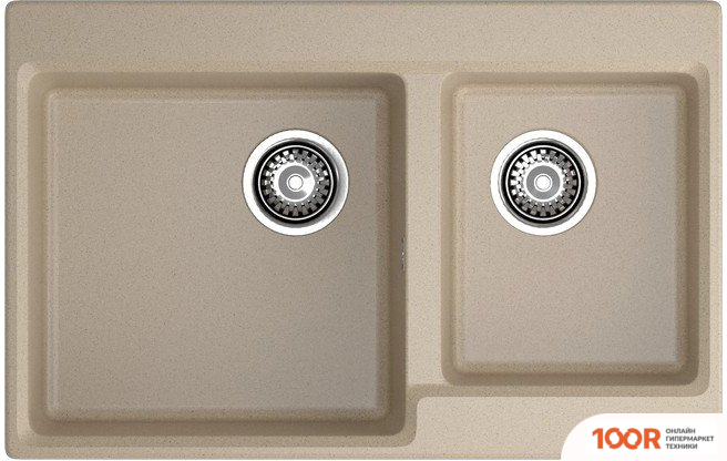 Кухонная мойка GranFest GF-LV-780K (ПЕСОЧНЫЙ) (133816)