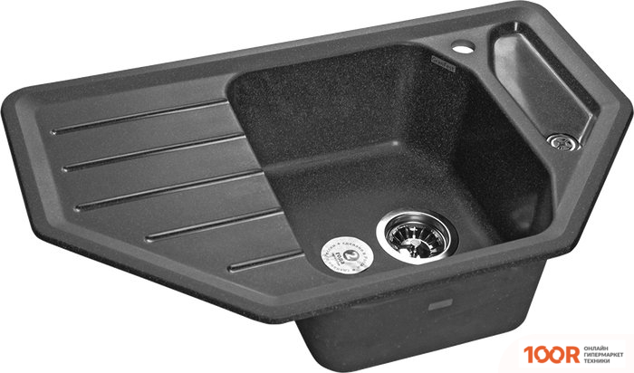 Кухонная мойка GranFest GF-C800E (ГРАФИТ) (133728)