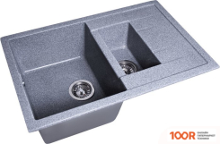 Кухонная мойка GranAlliance G-51 (ТЕМНО-СЕРЫЙ, БЕЗ СИФОНА) (133639)