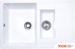 Кухонная мойка GranAlliance G-51 (МОЛОЧНЫЙ, С СИФОНОМ) (133631)