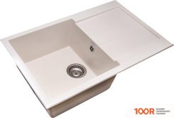 Кухонная мойка GranAlliance G-40 (БЕЛЫЙ, БЕЗ СИФОНА) (133583)
