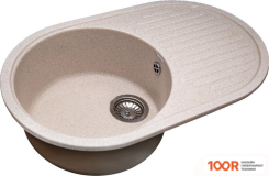 Кухонная мойка GranAlliance G-30 (БЕЖЕВЫЙ, БЕЗ СИФОНА) (133519)