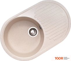 Кухонная мойка GranAlliance G-30 (БЕЖЕВЫЙ, БЕЗ СИФОНА) (133519)