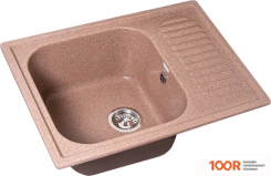 Кухонная мойка GranAlliance G-23 (ТЕРРАКОТ, БЕЗ СИФОНА) (133494)