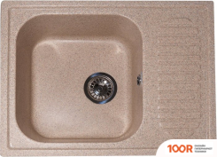 Кухонная мойка GranAlliance G-23 (ПЕСОЧНЫЙ, БЕЗ СИФОНА) (133485)