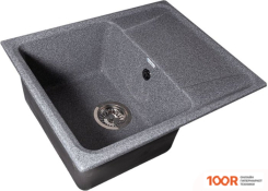 Кухонная мойка GranAlliance G-22 (ТЕМНО-СЕРЫЙ, С СИФОНОМ) (133470)