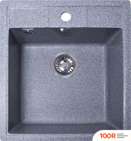 Кухонная мойка GranAlliance G-20 (ТЕМНО-СЕРЫЙ, БЕЗ СИФОНА) (133418)