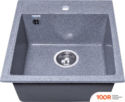 Кухонная мойка GranAlliance G-20 (ТЕМНО-СЕРЫЙ, БЕЗ СИФОНА) (133418)